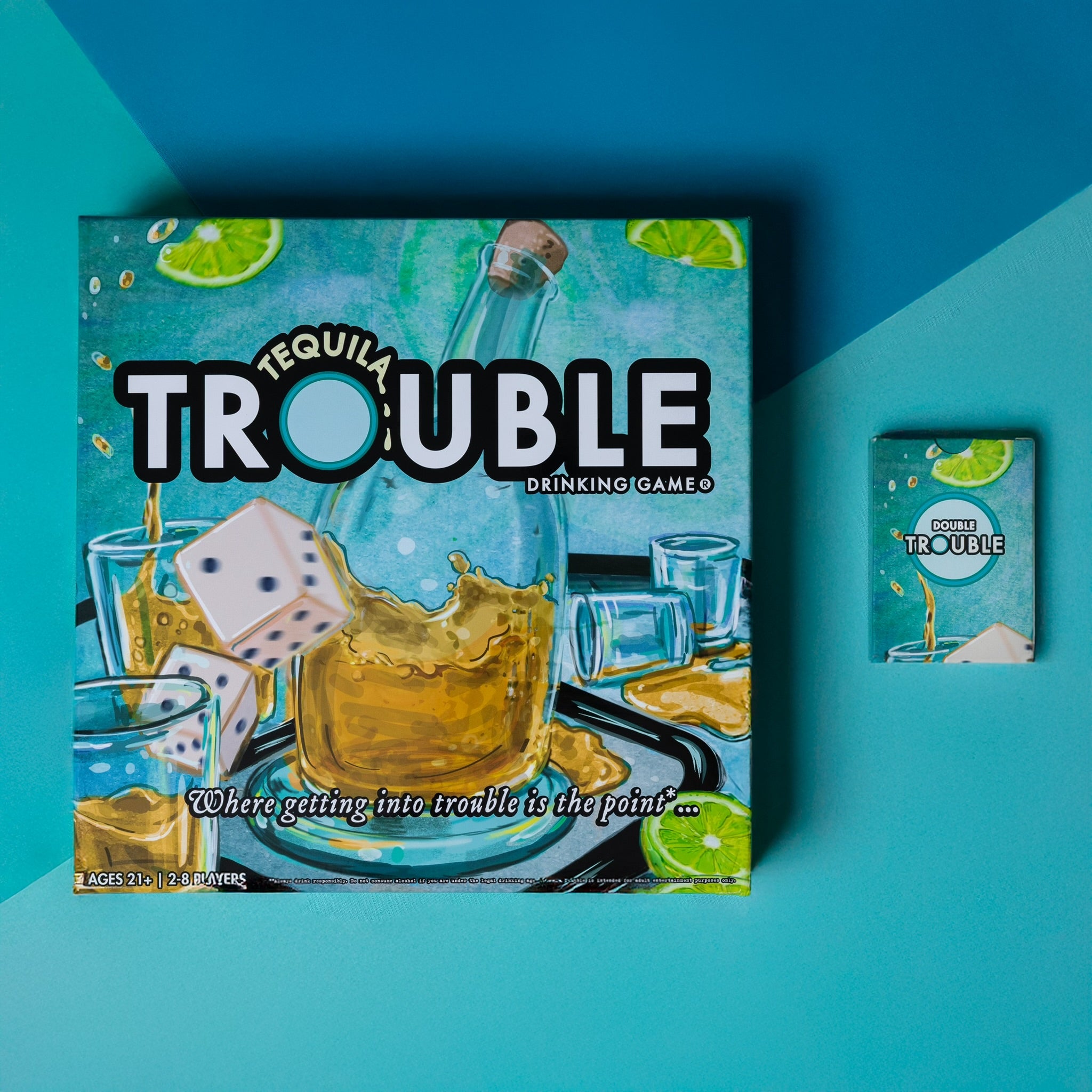 Tequila Trouble Drinking Game + XXXpansion Card Deck Tequila Trouble Drinking Game + XXXpansion Card Deck
