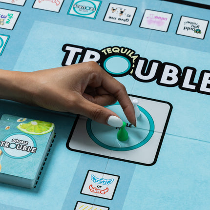 Tequila Trouble Drinking Game + XXX Card Game Deck